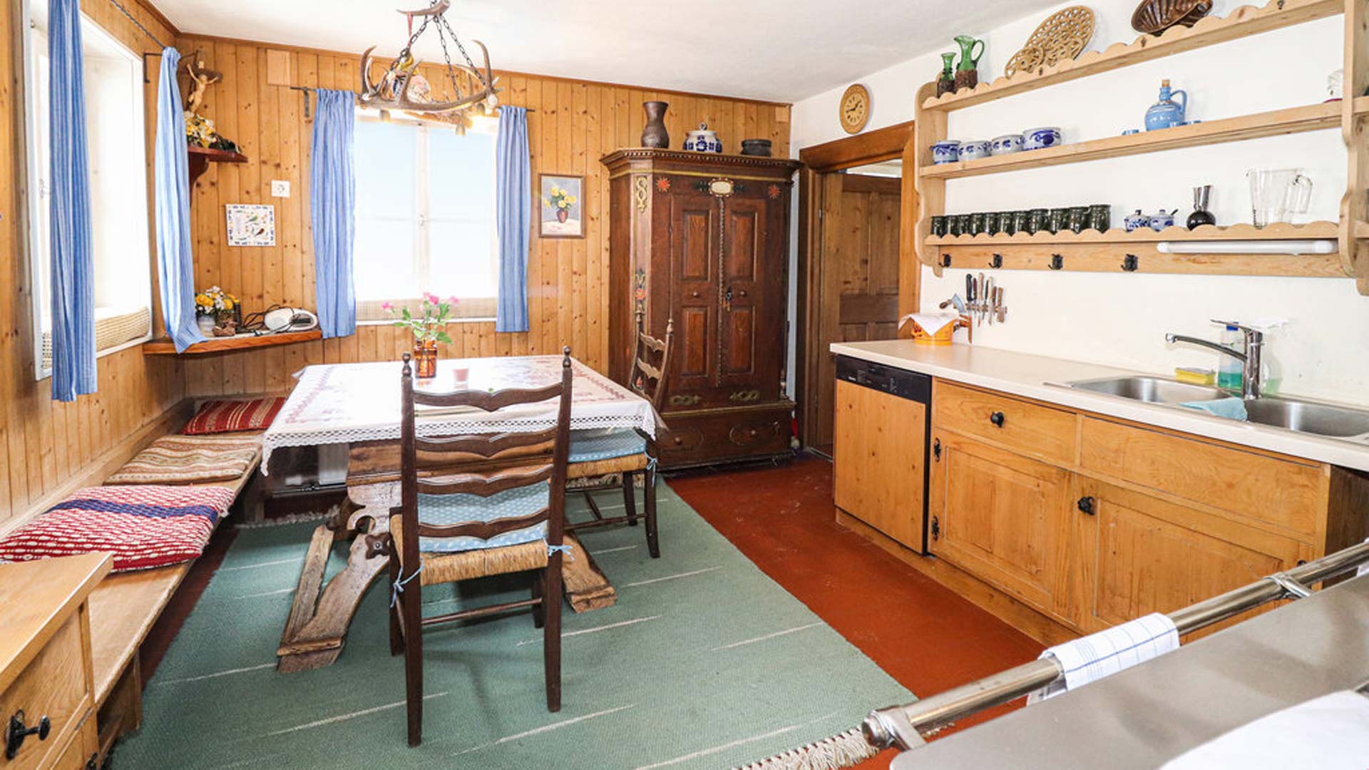04 Haus Even - Defereggen - Ferienwohnung Erholung - Wohnküche